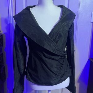Bloomingdale's Elegant Black Silk Top